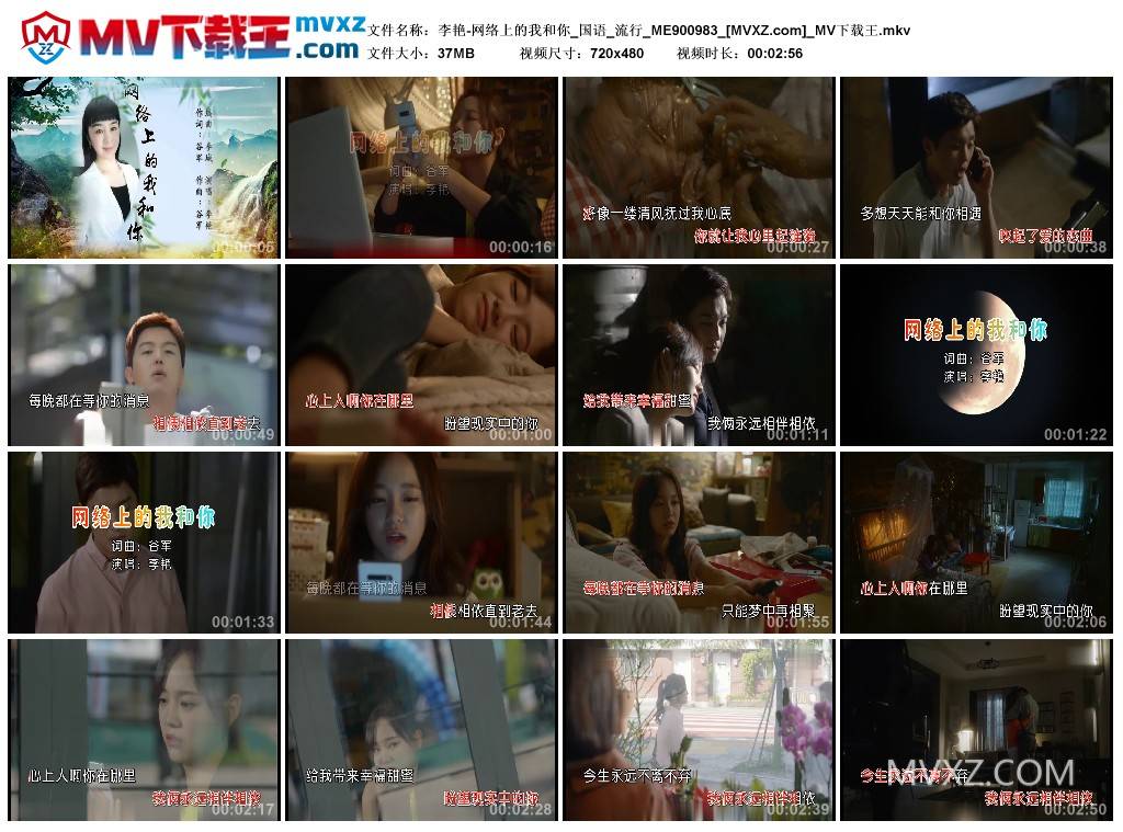 李艳-网络上的我和你_国语_流行_ME900983